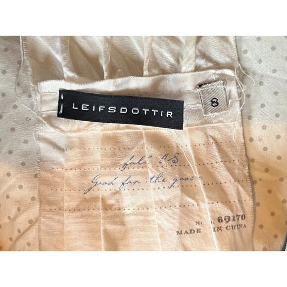 Anthropologie Leifsdottir Black Pattern Button Up Coat Jacket Women's Size Small - Picture 4 of 10